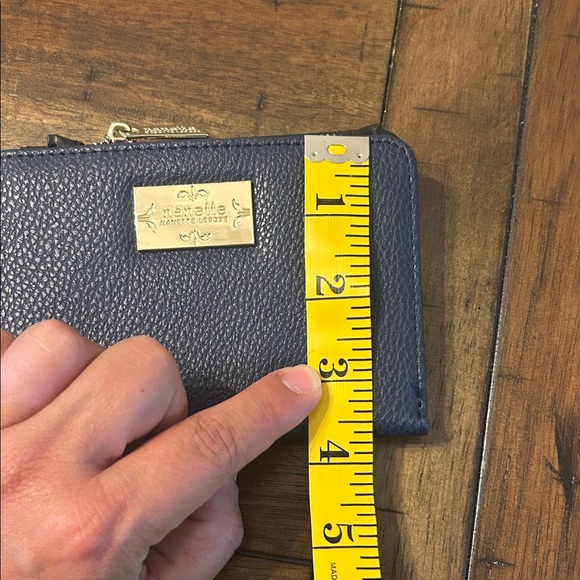 Nanette Lepore Midnight Blue Wallet with Gold Accents EUC - Picture 6 of 6